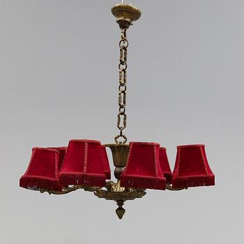 TAKLAMPA, 1900-talets mitt. Höjd ca 32 cm.