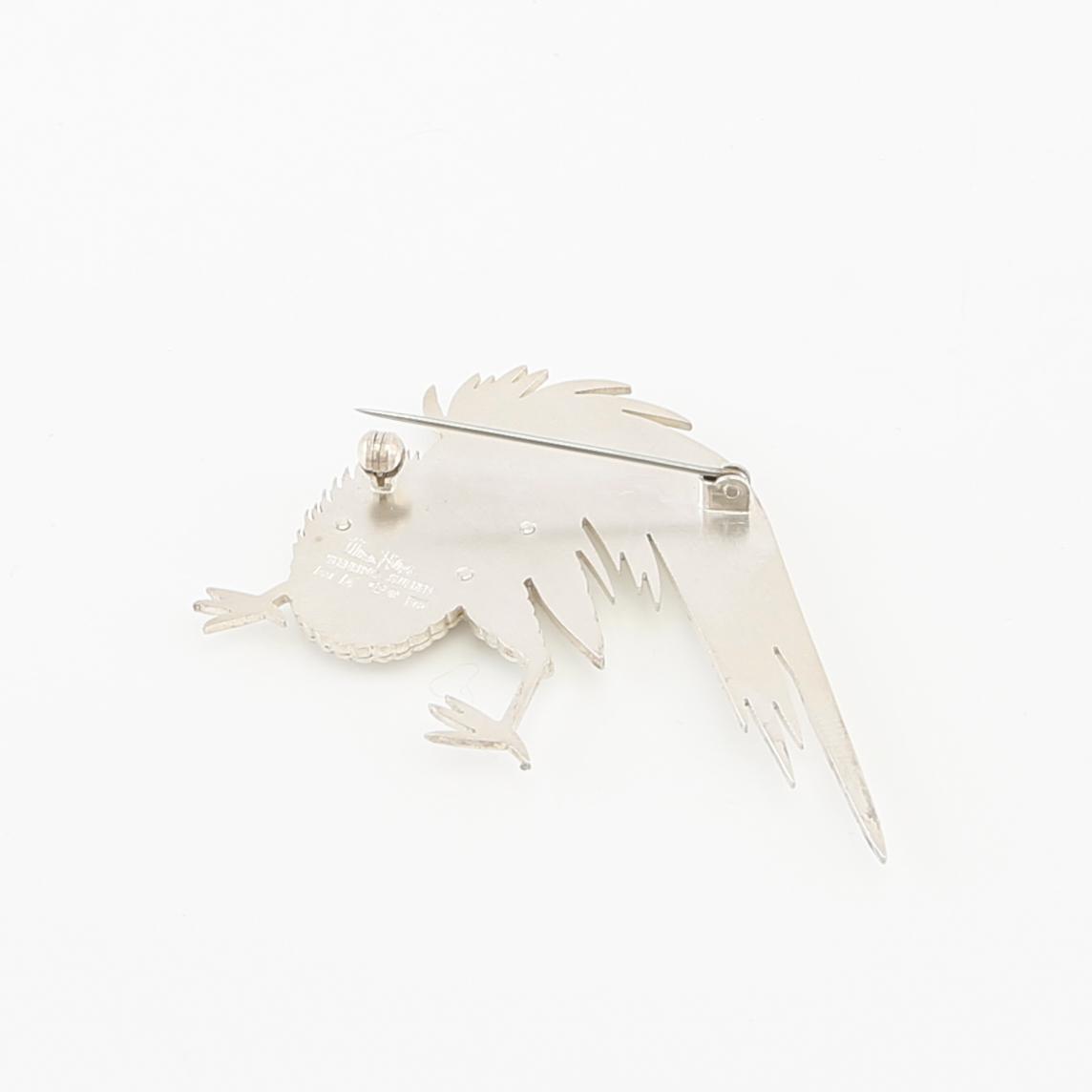 Wiwen Nilsson, brosch sterling silver, Lund 1973.