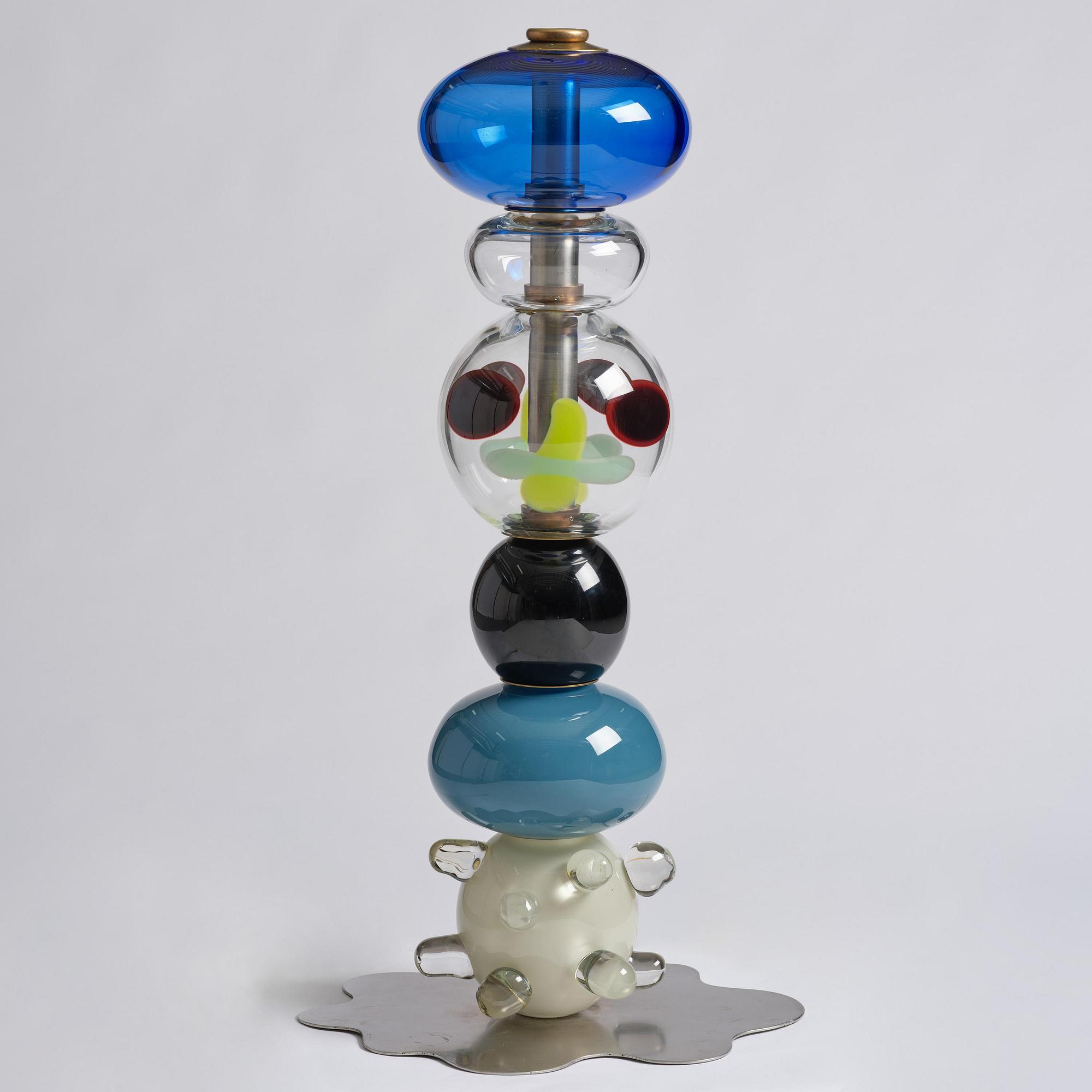 Frida Fjellman, “Totem Buddie no 03”, a unique glass sculpture/vase, Kosta Boda, 2021.