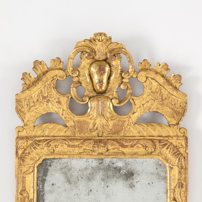 A late baroque mirror, mid 18th century.