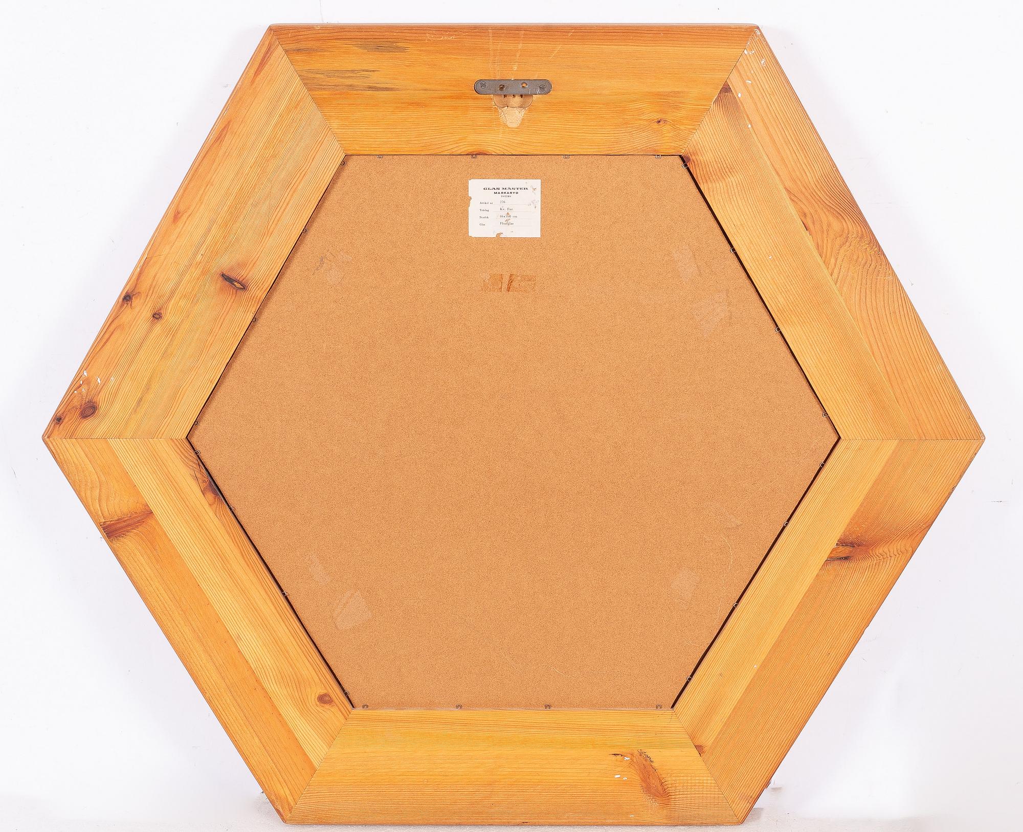 Spegel, Glasmäster, Markaryd, 1970-tal.