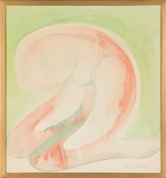 Alpo Jaakola, akvarell, signerad och daterad -71.