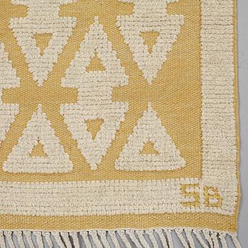 Sigvard Bernadotte, MATTO, knotted pile in relief, ca 184 x 121 cm, signed SB (Sigvard Bernadotte).