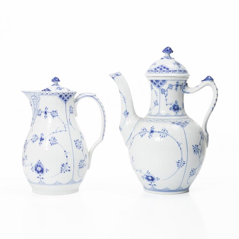 Royal Copenhagen, servisdelar, 6 st, "Musselmalet", Danmark.