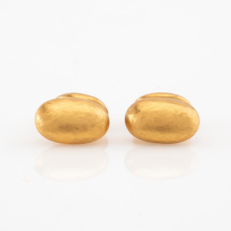 Charlotte Lynggaard, Cufflinks 18K gold, Ole Lynggaard.