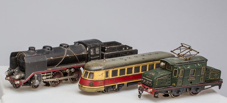 TÅGSATS, MÄRKLIN O 1930-50-tal.