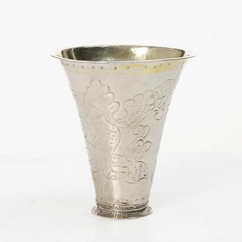 Sven Nyberg, bägare, silver, Varberg 1771.