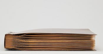 SPELDOSA MED SKIVOR, 33 st, Polyphon, Tyskland, omkring 1900.