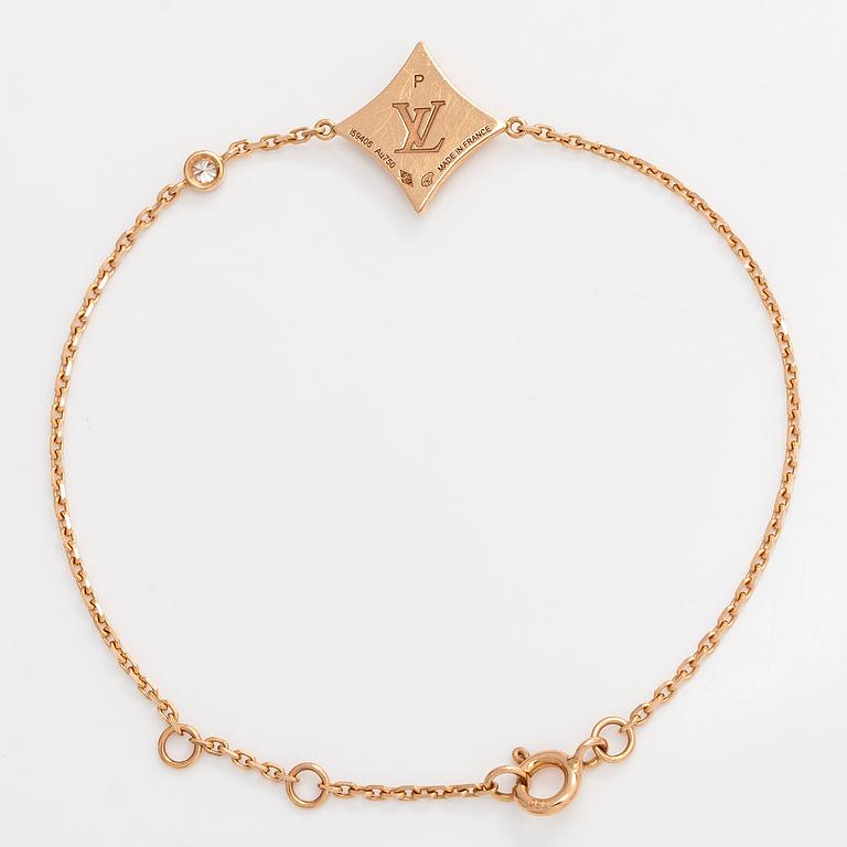 Louis Vuitton, rannekoru, "Color Blossom BB Star", 18K ruusukultaa, vaaleanpunaista helmiäistä ja briljanttihiottu timantti.