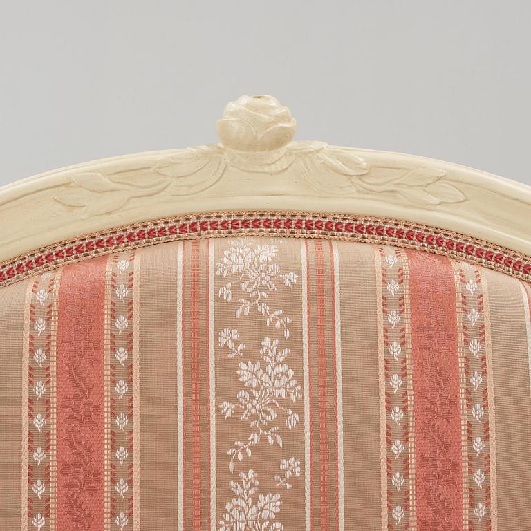 KARMSTOLAR, ett par, stockholmsarbeten, transition rokoko/gustavianska, 1770-tal.