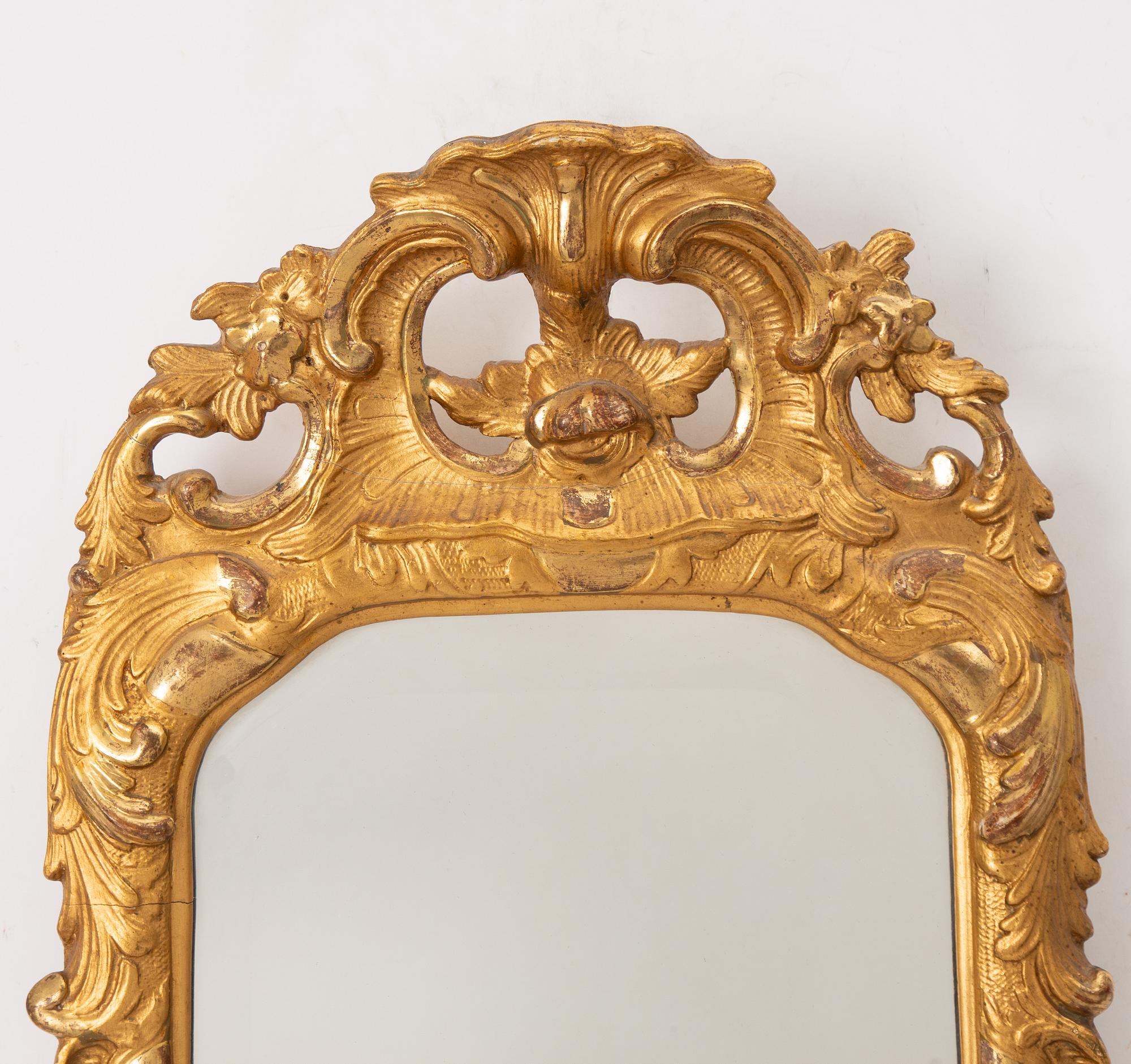 Rococo-style mirror, early 20th century.