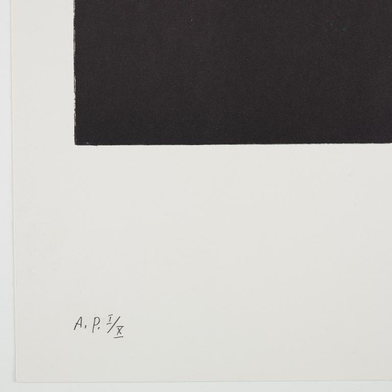 Jan Håfström, handcoloured litograph, signed and dated 2008. Numbered A.P. I/X.