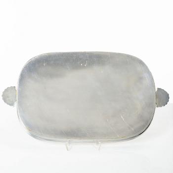 C.G. Råström, a silver plated gratin dish and a soufflé dish, mid-20th Century.