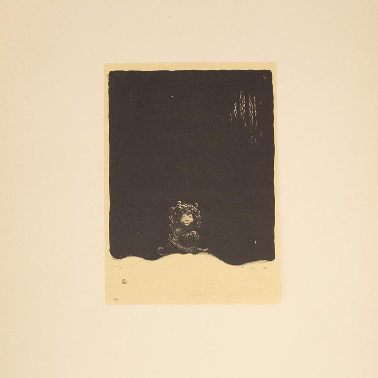 John Bauer, "Troll", svit om tio litografier, , Ernst Bauers Förlag Göteborg, A. Börtzells, 1915.