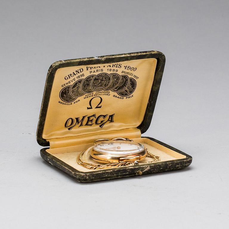 FICKUR, 14k guld. Omega.