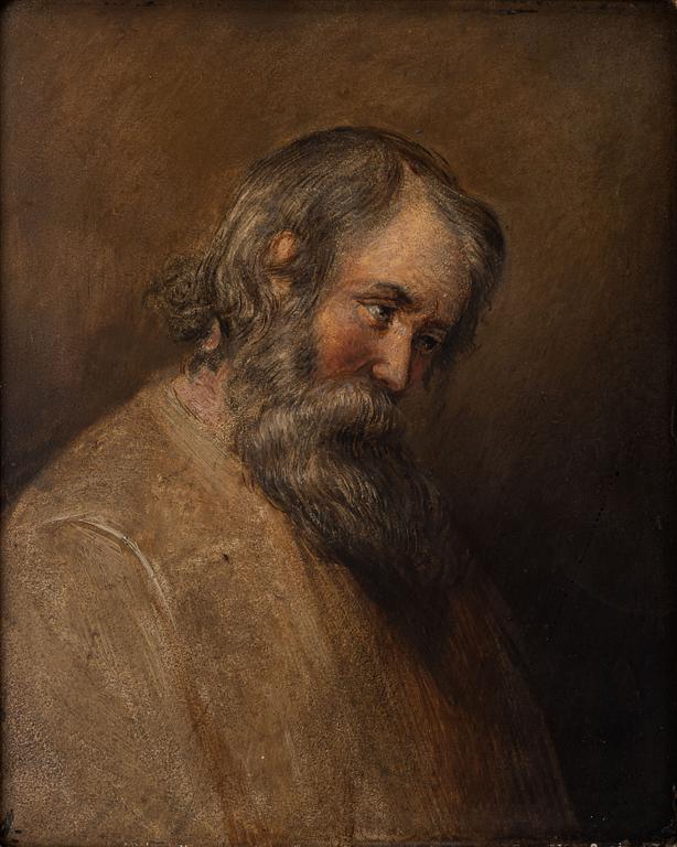 Unknown artist, circa 1800. Man with a beard.