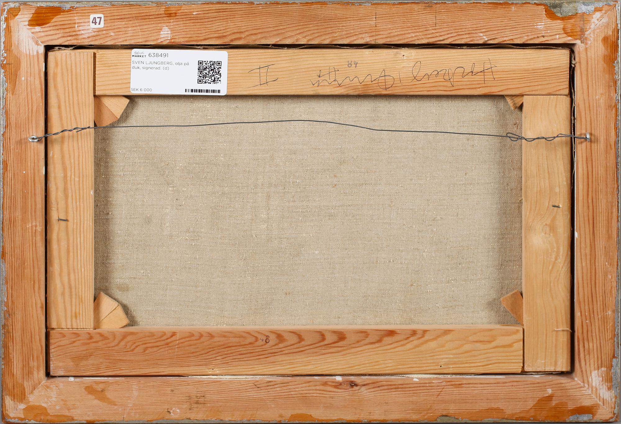 SVEN LJUNGBERG, olja på duk, signerad.