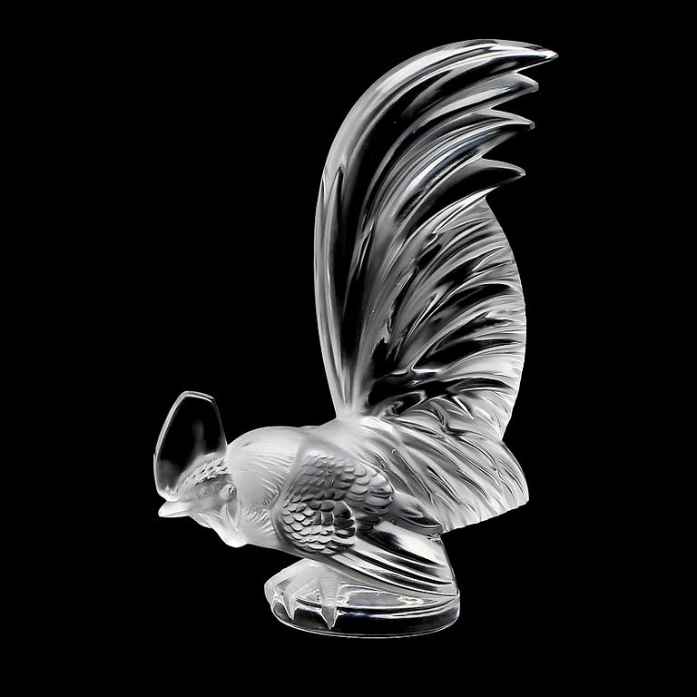 FIGUR, glas, Lalique, 1900-talets andra hälft.