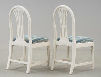 STOLAR, ett par, gustavianska, omkring 1800.