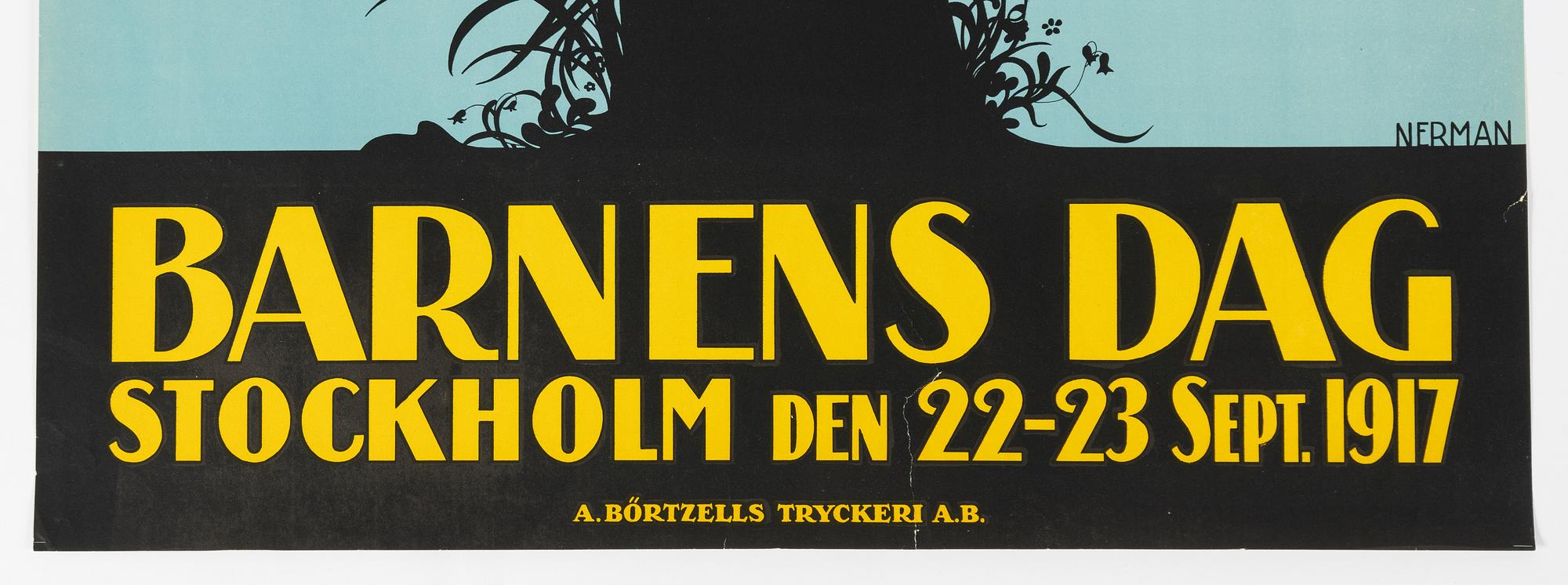 Einar Nerman, 'Barnens Dag Stockholm 1917'.