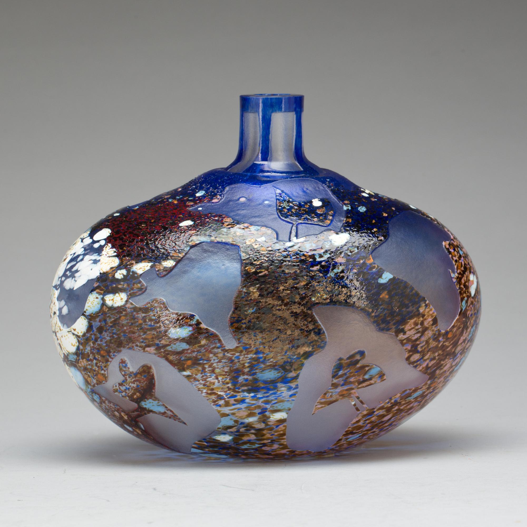 VAS, glas, Bertil Vallien, Kosta Boda Atelier, signerad och daterad- 92.