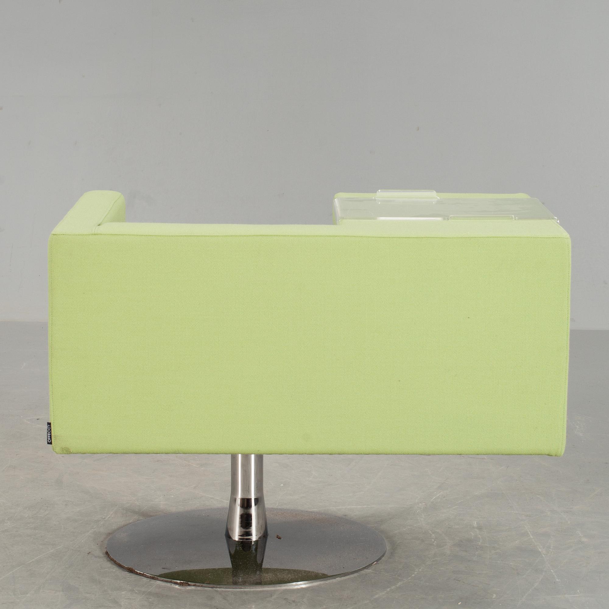 SNURRFÅTÖLJ, "Solitär", ALFREDO HÄBERLI, Offecct. 2000-tal.