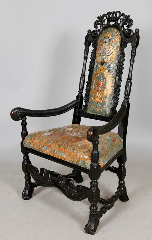 KARMSTOL, barock, 1700-tal.