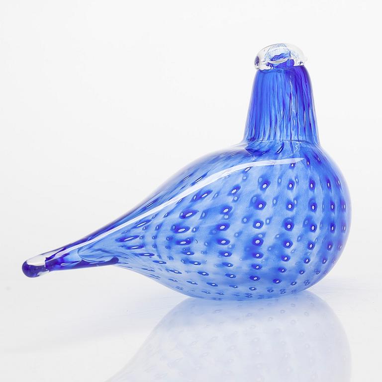 Oiva Toikka, a glass bird, signed O. Toikka Nuutajärvi Stora Enso oyj. Iittala 2008.