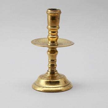 LJUSSTAKE, brons, 1600-tal.