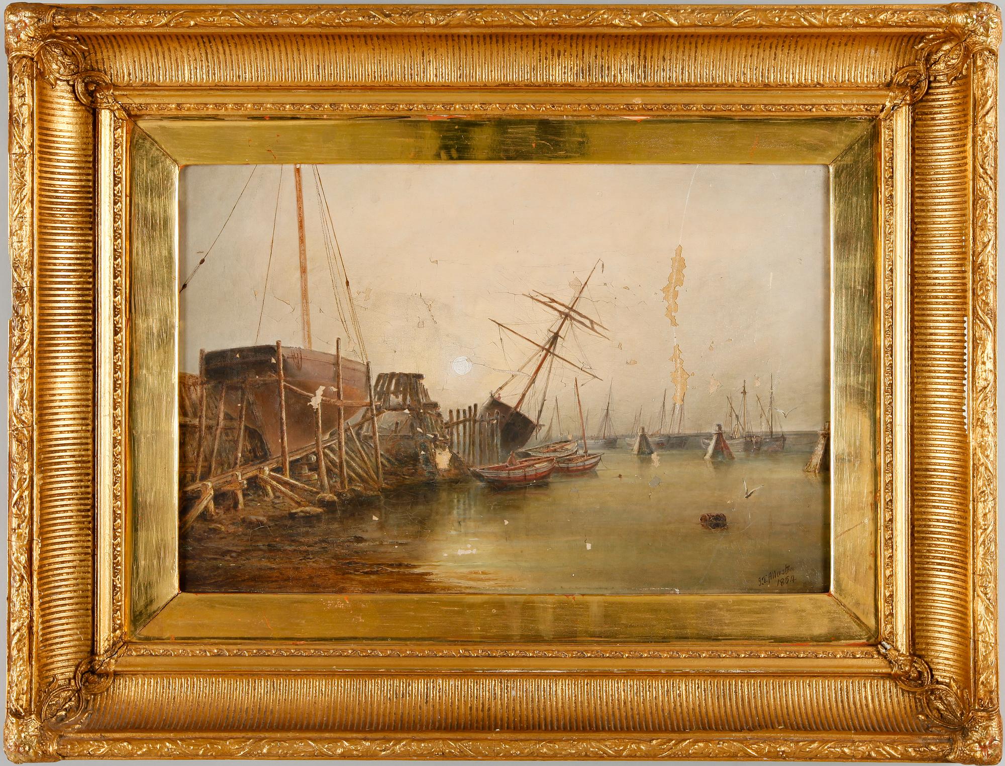 JOHN TAYLOR ALLERSTON, olja på duk, sign och dat 1884.