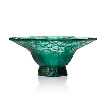 62. Gabriel Argy-Rousseau, a "Garland" pâte de cristal bowl, model 25.10, France, ca. 1925.