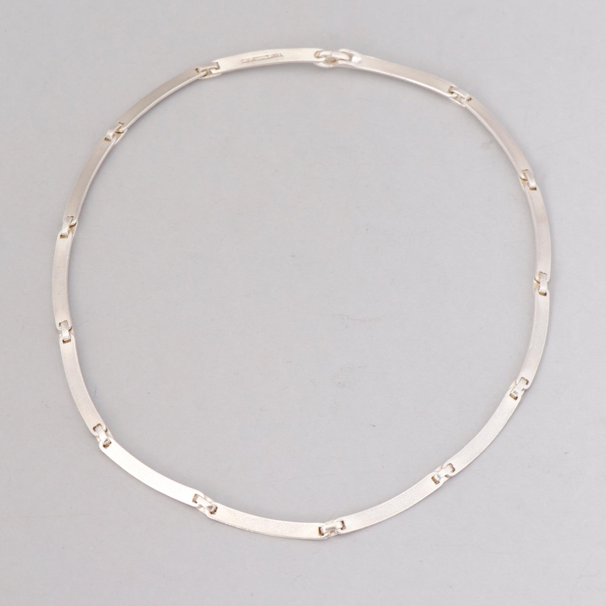 NECKLACES, 4 pcs, silver. Lapponia 1978-91.