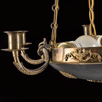 A Empire style ceiling light from year 1900. Height ca 17 cm.