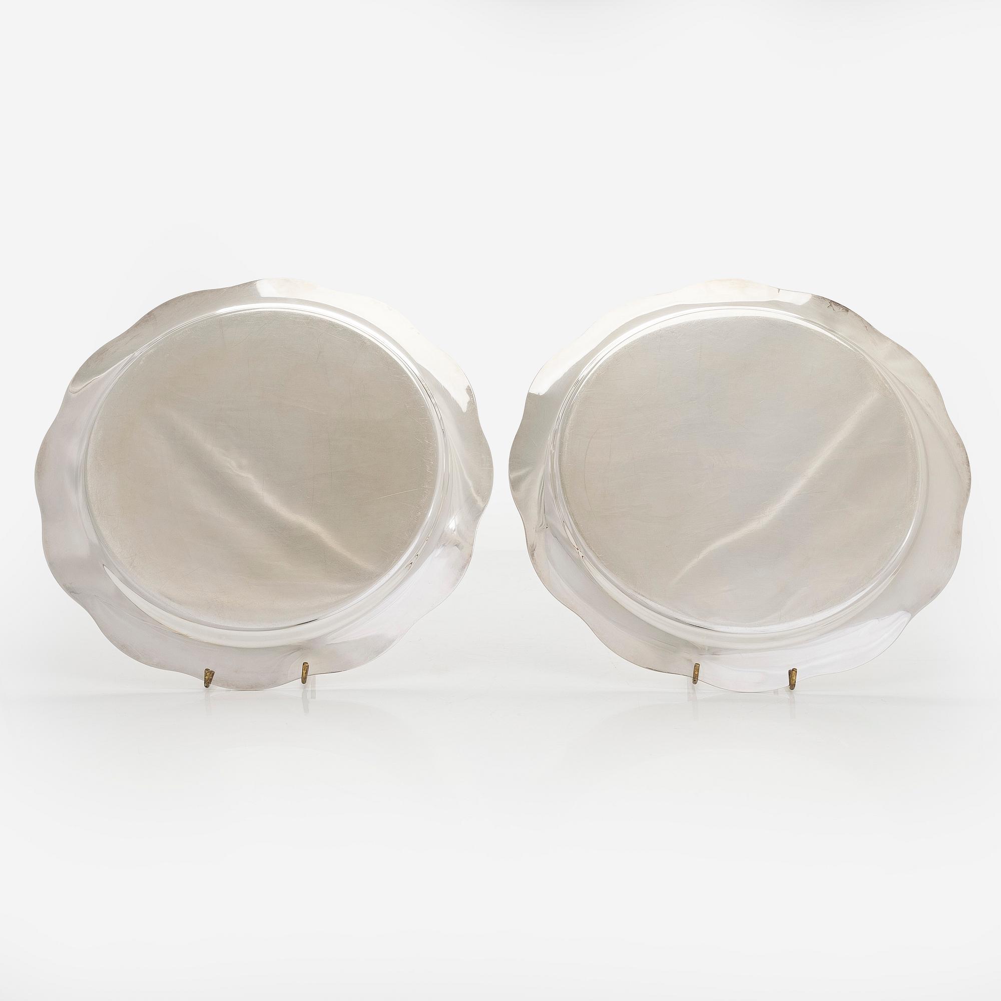 Fat, ett par, silver, Åbo 1938.