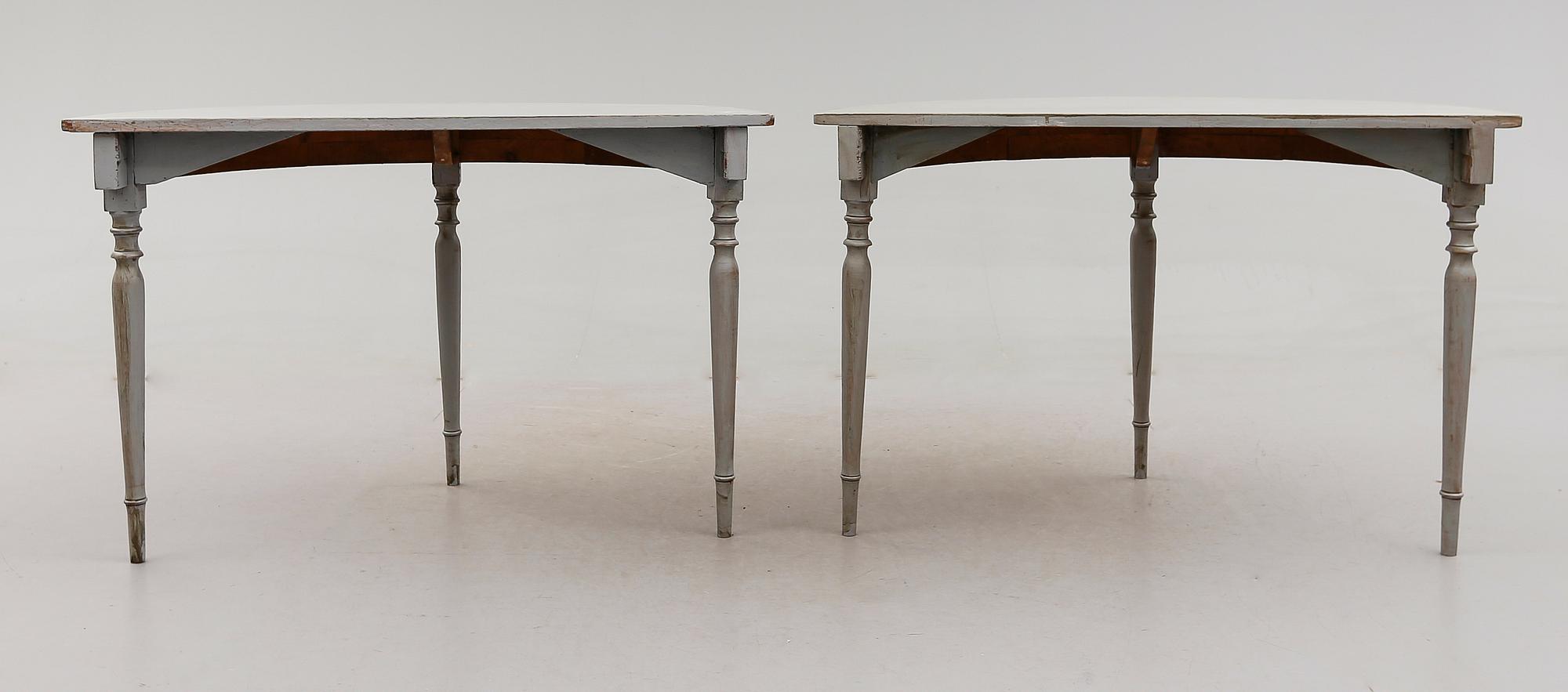 VÄGGBORD, 1 par, 1800-talets slut.