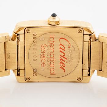 Cartier, Tank, Francaise, armbandsur, 20 x 18 (25) mm.