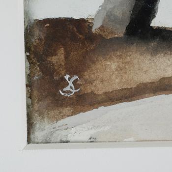 SIXTEN LUNDBOHM, 2 st, gouache, monogramsignerade.