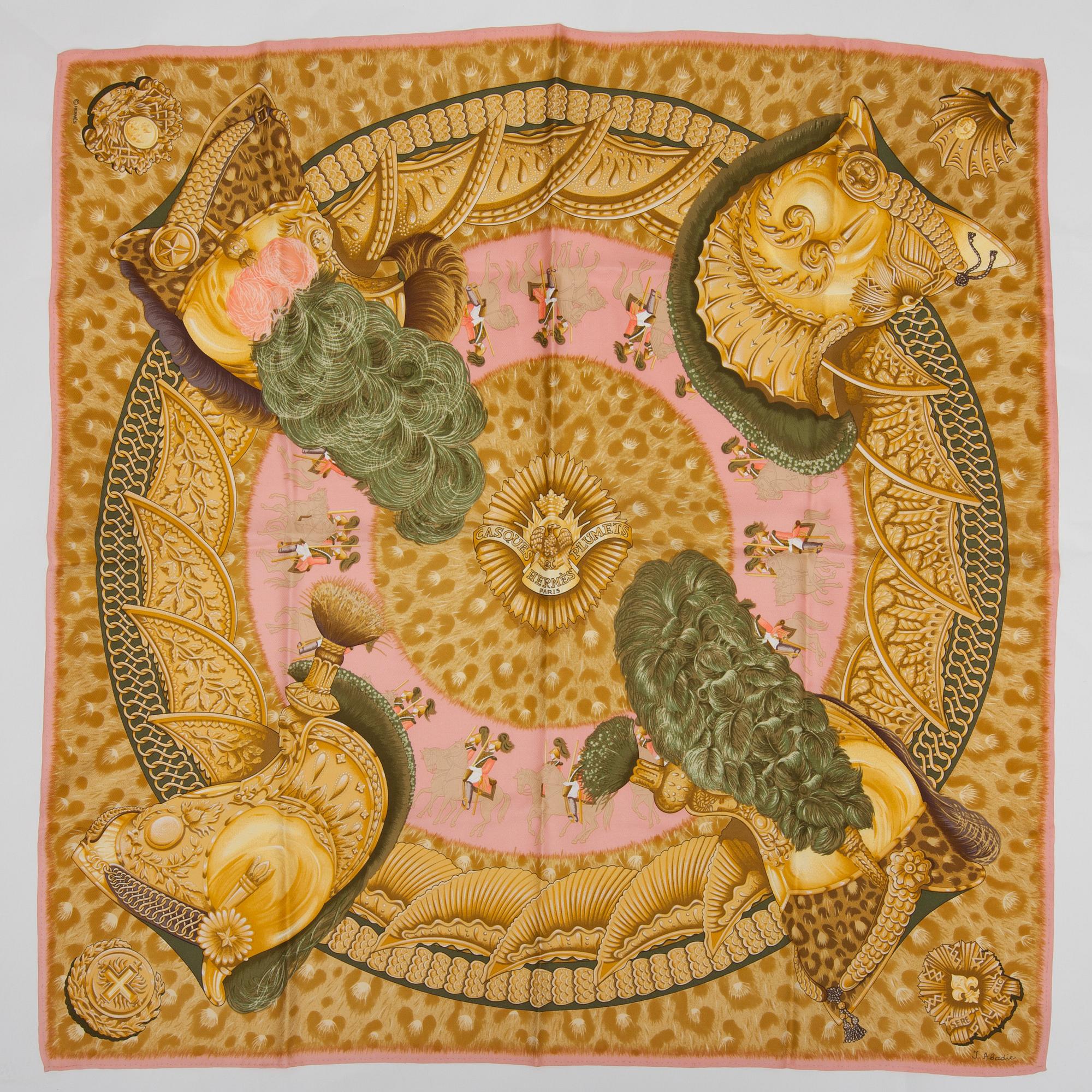 SCARF, "Casques et Plumes", Hermès.