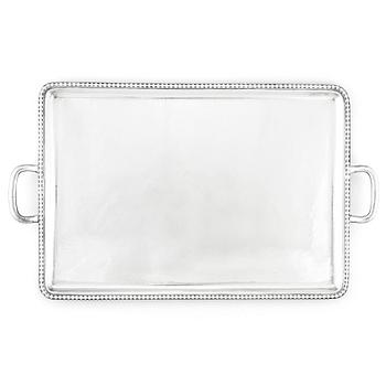 230. A Swedish early 20th Century silver tray, marks of K. Andersson, Stockholm 1923.