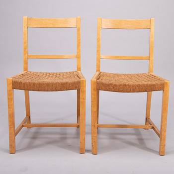 Elna Kiljander, ELNA KILJANDER, A set of four 1940s chairs for Oy Koti - Hemmet Ab.