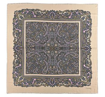1504. A paisley pattern cashmere shawl by Pierre Cardin.