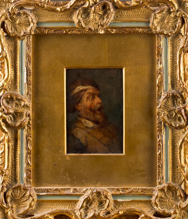 JOHAN CHRISTOFFER BOKLUND, tillskriven 1879, olja på pannå.