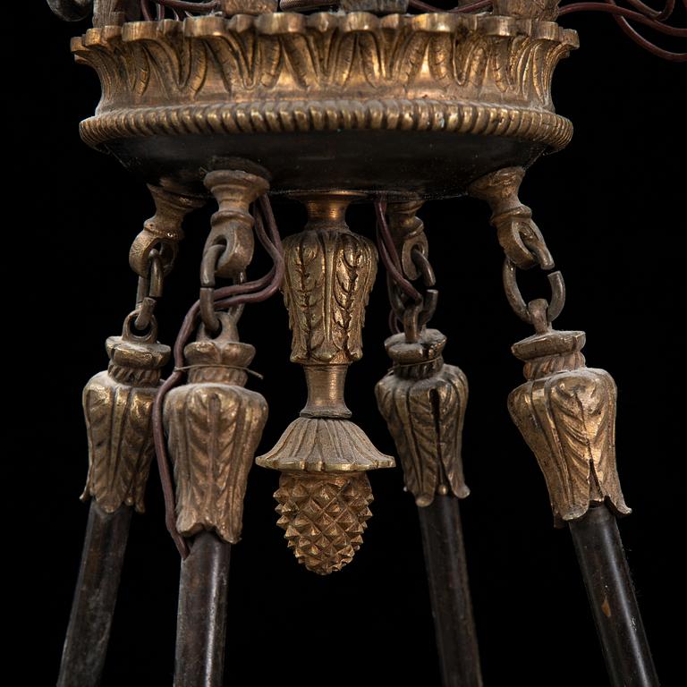 An Empire style lamp, early 20th Century.