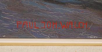 PAUL JOHANN WALCH, olja på duk, signerad.