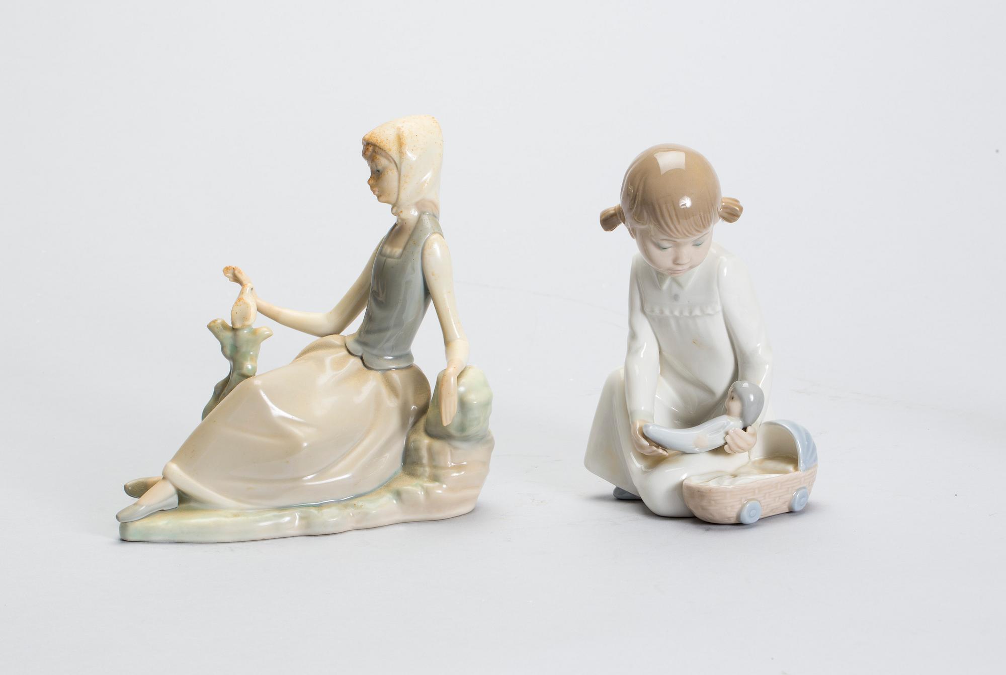 FIGURINER, 2 stycken Lladro.