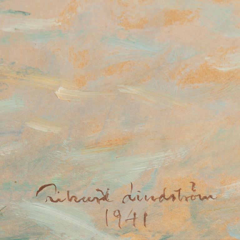 Rikard Lindström, oil on paper-panel, signed and dated 1941.