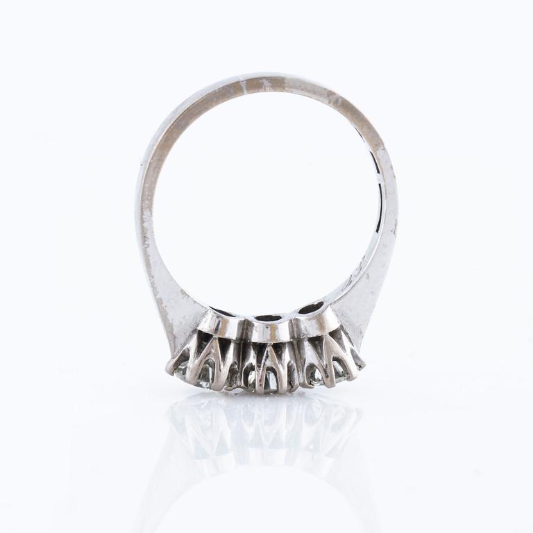 A 0.87 cts brilliant cut diamond ring by Andersons, Västervik, 1973.