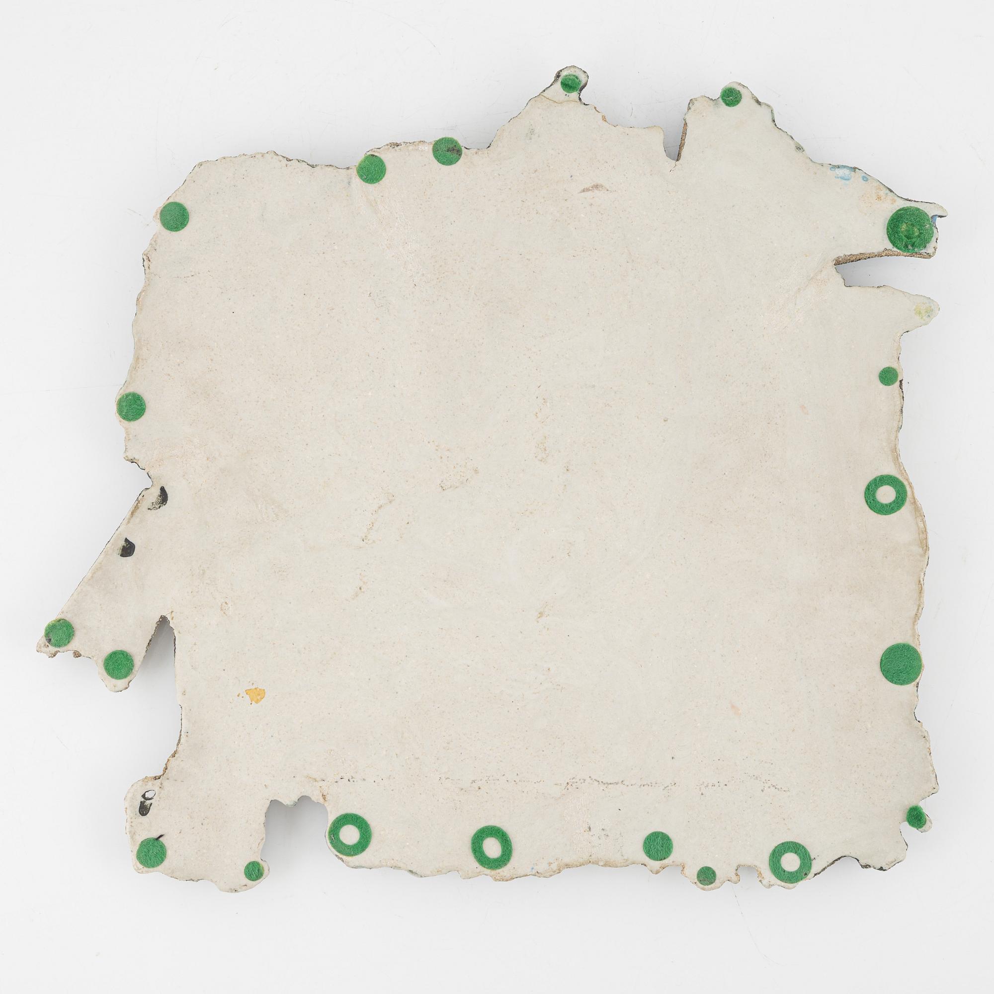 Lisa Larson, väggrelief, stengods, Gustavsberg.