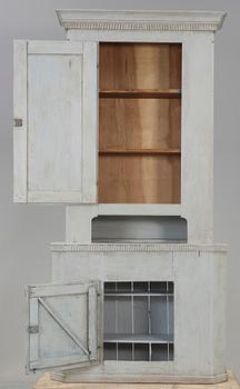 SKÅP, allmoge, gustaviansk stil, 1800-tal.