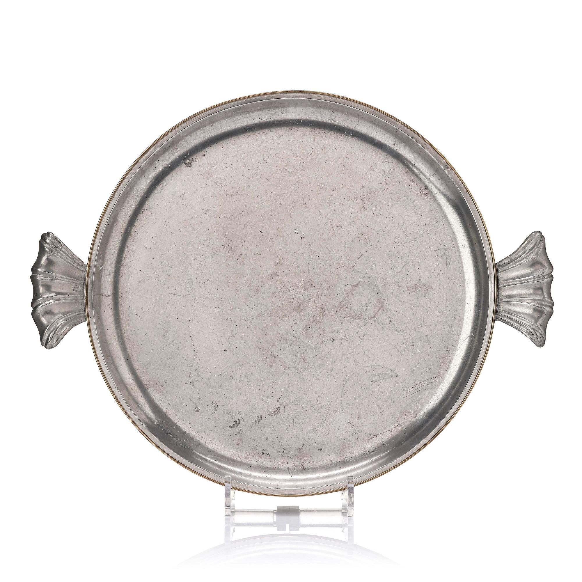Firma Svenskt Tenn, a pewter tray, Stockholm, 1928.